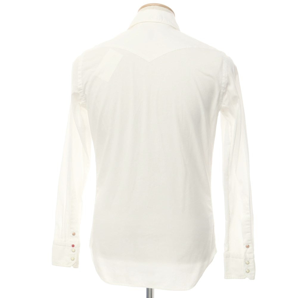 [Used] BOLZONELLA Cotton Western Shirt White [37] [Condition Rank B] [Men&