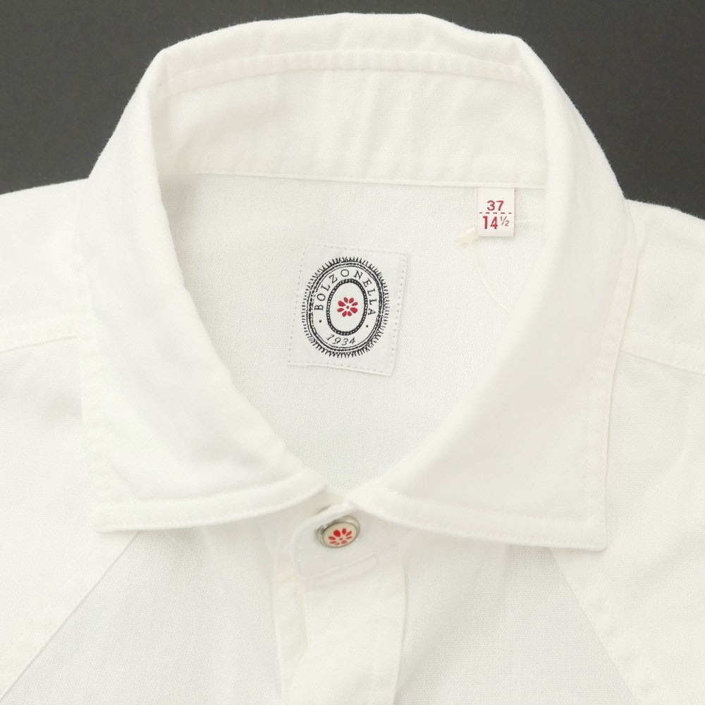 [Used] BOLZONELLA Cotton Western Shirt White [37] [Condition Rank B] [Men&