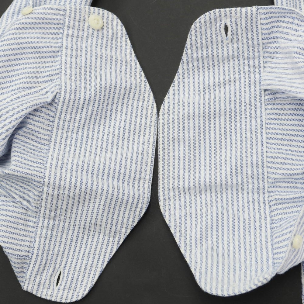 [Used] BOLZONELLA Oxford Striped Button-down Shirt White x Blue [37] [Condition Rank C] [Men&