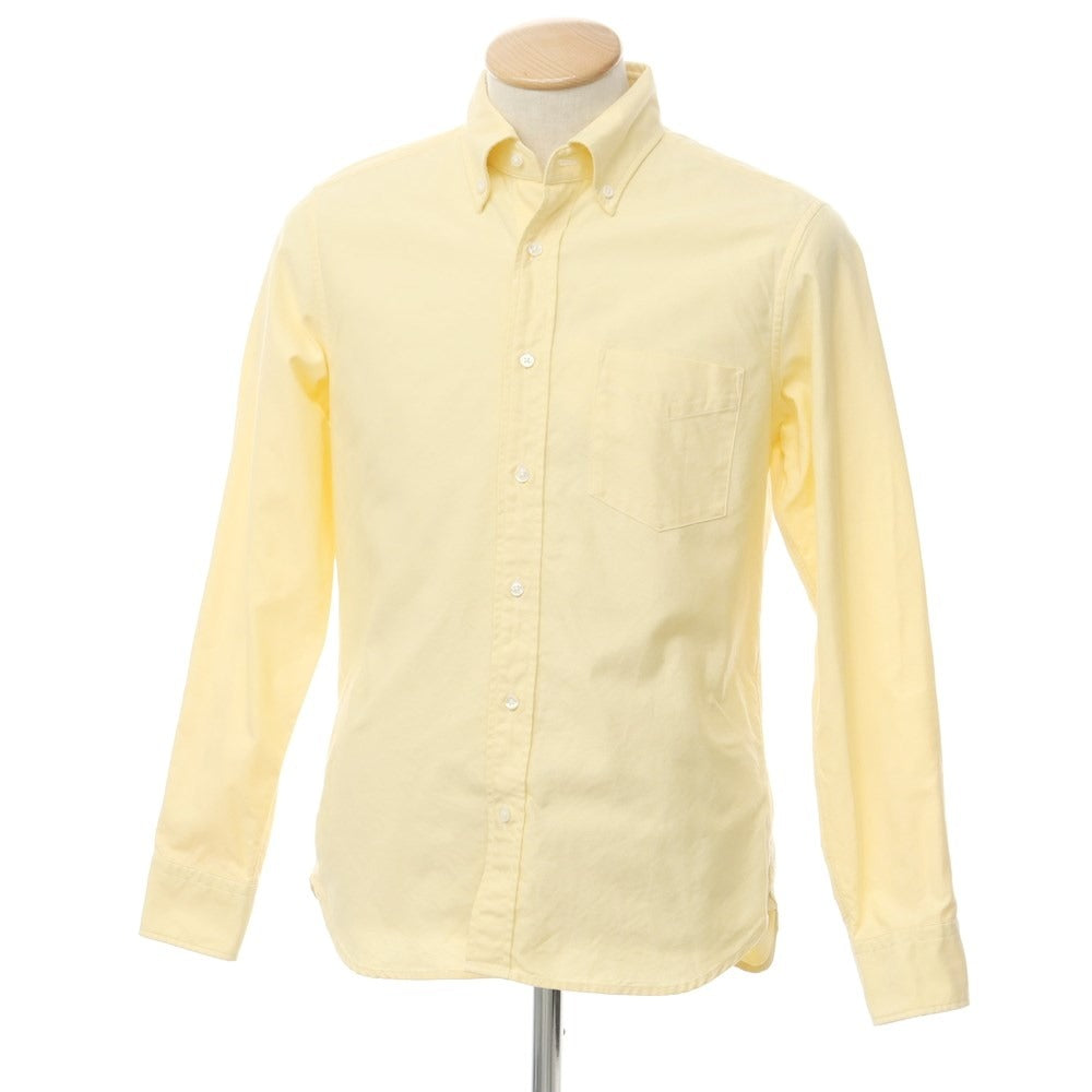 [Used] EDIFICE Oxford cotton button-down shirt, yellow [44] [Condition rank A] [Men&