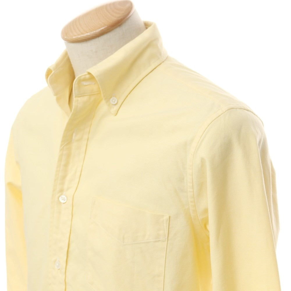 [Used] EDIFICE Oxford cotton button-down shirt, yellow [44] [Condition rank A] [Men&