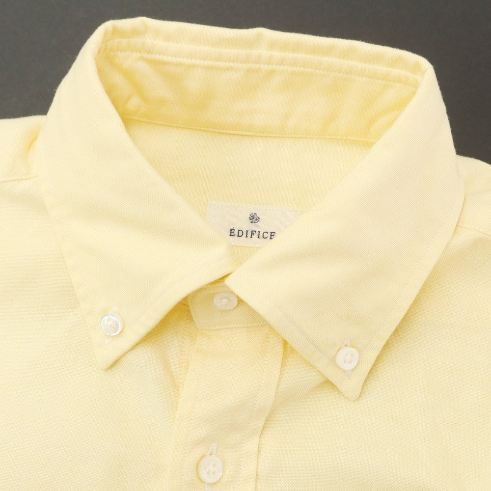 [Used] EDIFICE Oxford cotton button-down shirt, yellow [44] [Condition rank A] [Men&