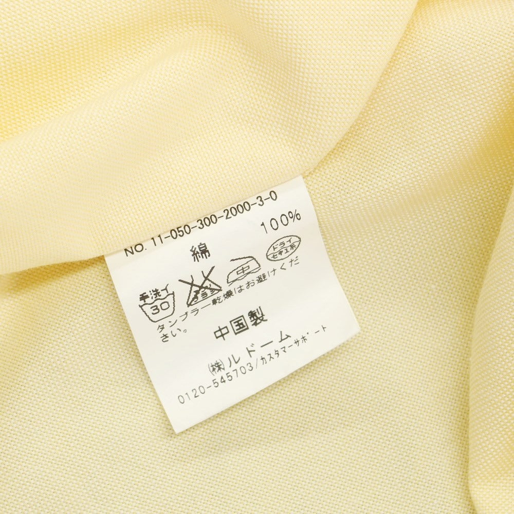 [Used] EDIFICE Oxford cotton button-down shirt, yellow [44] [Condition rank A] [Men&