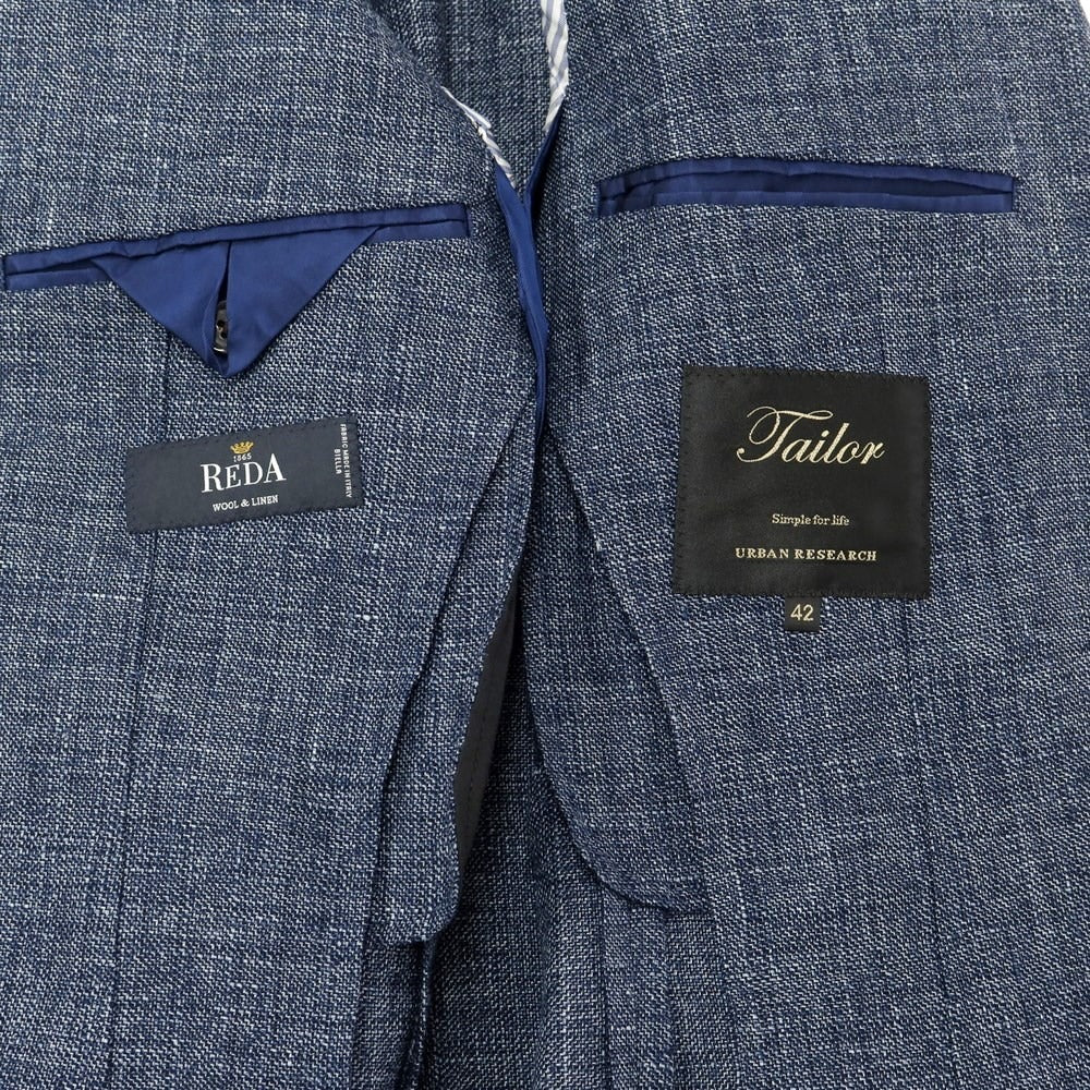 [Used] URBAN RESEARCH Linen wool 3B casual jacket, navy [Size 42] [NVY] [S/S] [Condition rank B] ​​[Men&