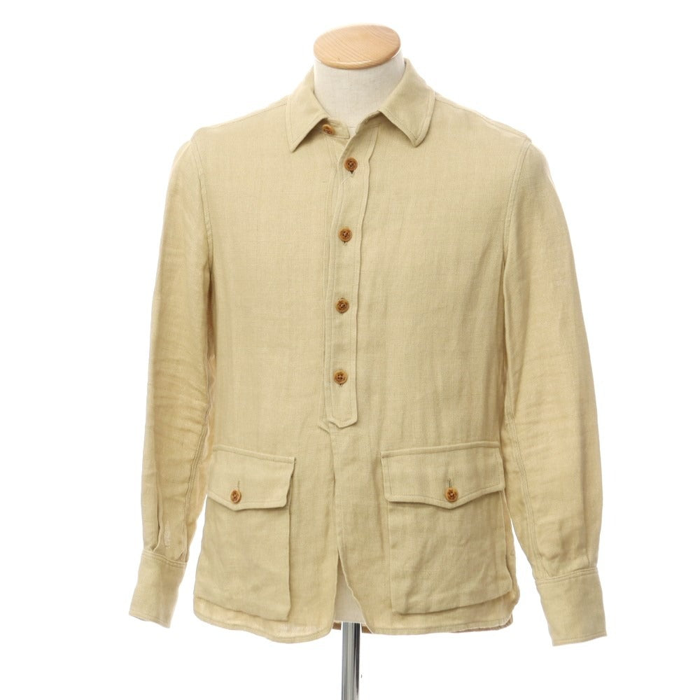 [Used] LARDINI Linen Casual Shirt Beige [42] [Condition Rank B] [Men&