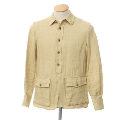 [Used] LARDINI Linen Casual Shirt Beige [42] [Condition Rank B] [Men&