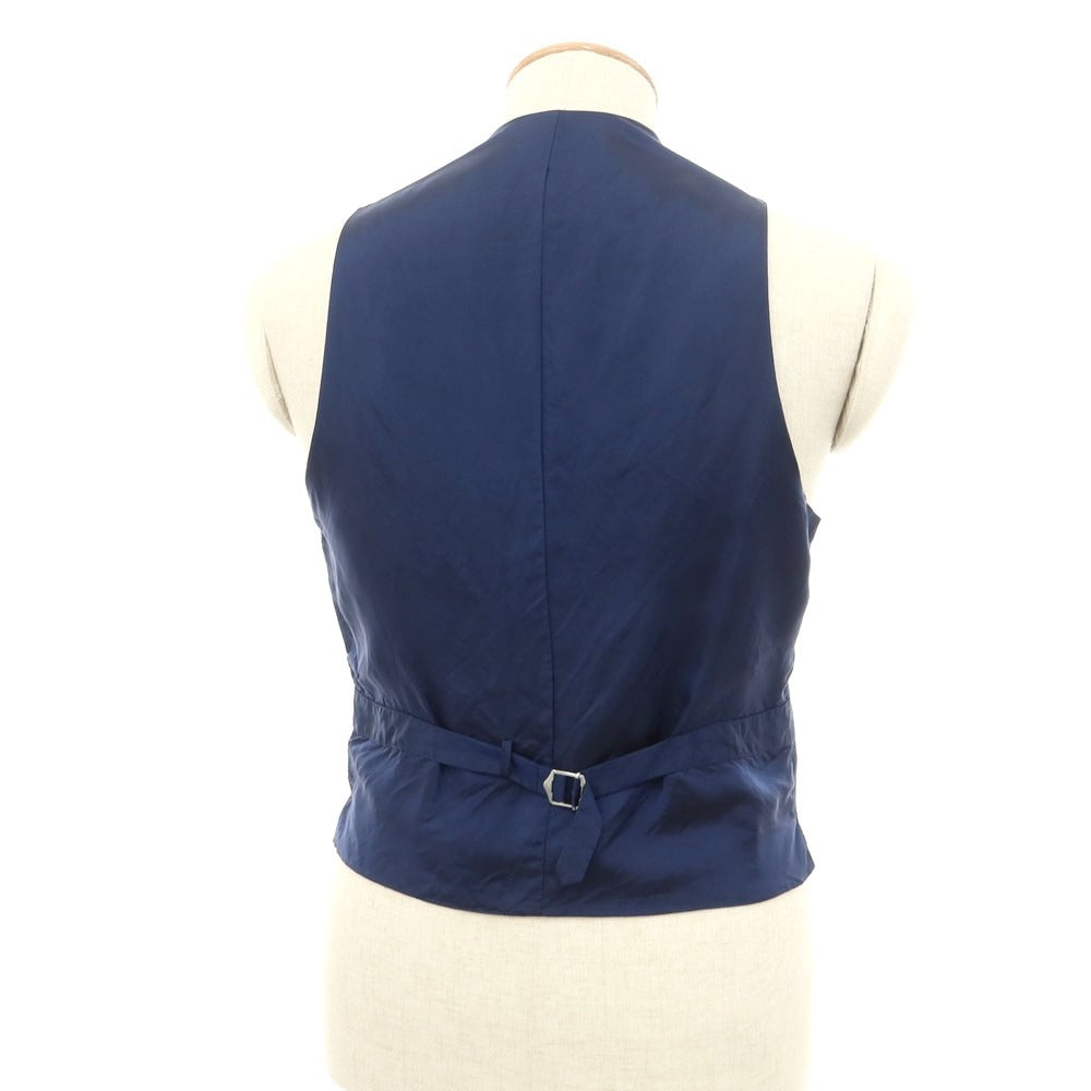 [Used] UNIVERSAL LANGUAGE Linen vest, casual gilet, navy [No size indicated (approximately M)] [NVY] [S/S] [Condition rank C] [Men&