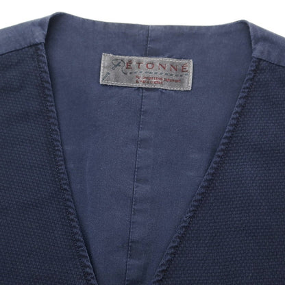 [Used] ETONNE Cotton Vest Casual Gilet Navy [Size S] [NVY] [S/S] [Condition Rank C] [Men&