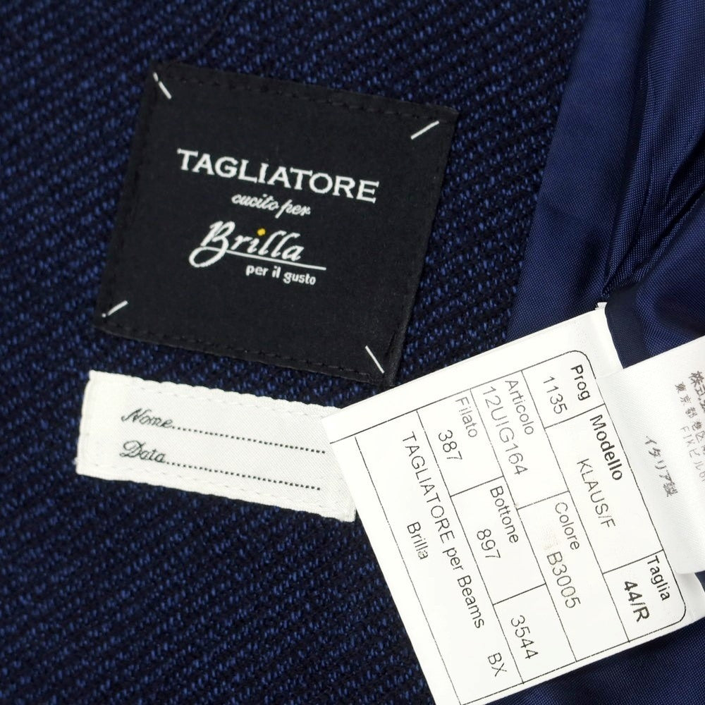 【中古】タリアトーレ TAGLIATORE Brilla per il gusto別注 ウール ダブル ベスト ドレス系ジレ ネイビー【サイズ44】【NVY】【A/W】【状態ランクA】【メンズ】【758996】