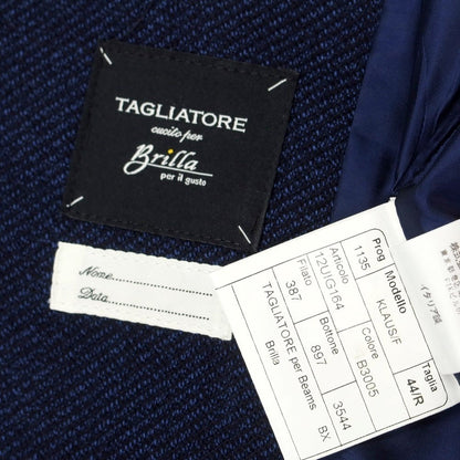 【中古】タリアトーレ TAGLIATORE Brilla per il gusto別注 ウール ダブル ベスト ドレス系ジレ ネイビー【サイズ44】【NVY】【A/W】【状態ランクA】【メンズ】【758996】