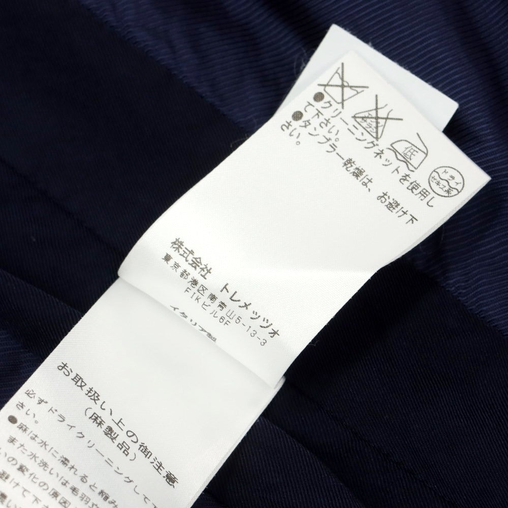 [Used] BEVILACQUA Cotton Vest Casual Gilet Blue x Beige [Size XS] [BLU] [S/S] [Condition Rank C] [Men&