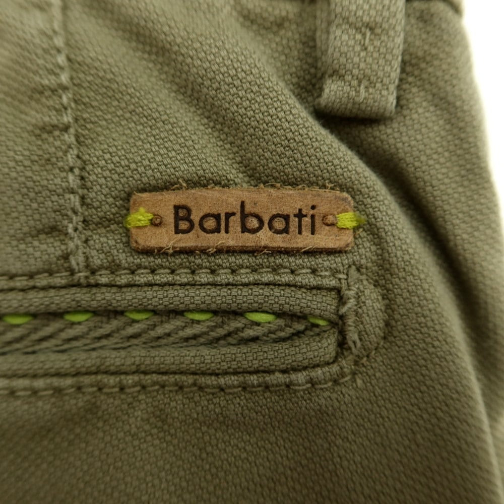 [Used] Barbati Cotton Casual Slacks Pants Olive [Size 44] [GRN] [S/S] [Condition Rank C] [Men&