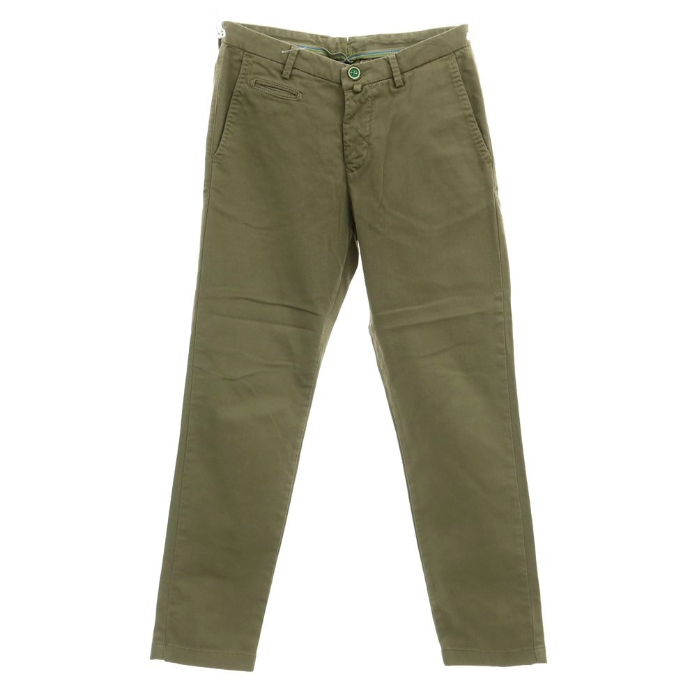 [Used] Barbati Cotton Casual Slacks Pants Olive [Size 44] [GRN] [S/S] [Condition Rank C] [Men&