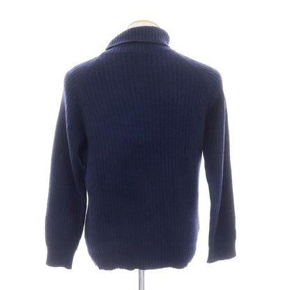 【中古】セッテフィーリ カシミア Settefili Cashmere カシミヤ タートルネック プルオーバーニット ネイビー【 XS/46 】【 状態ランクC 】【 メンズ 】