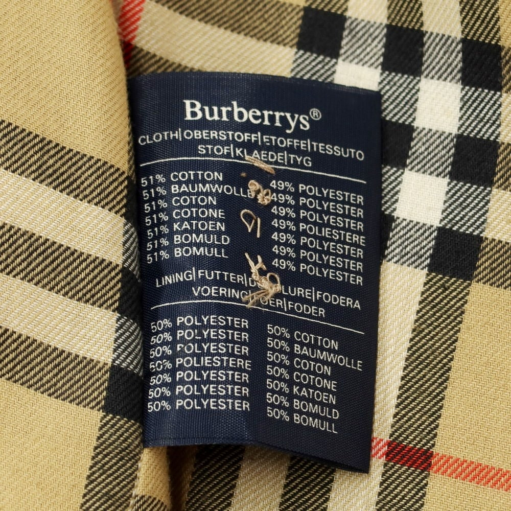 【中古】バーバリー BURBERRY コットンポリエステル ステンカラーコート ベージュ【 表記なし 】【 状態ランクC 】【 メンズ 】
[APD]