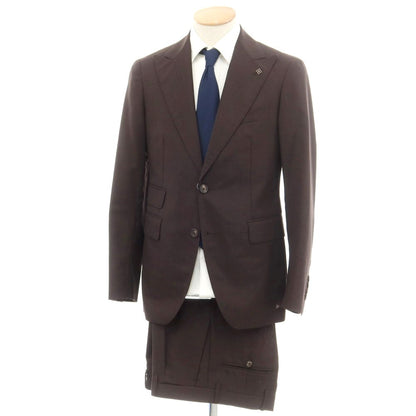 [Used] TAGLIATORE wool two-button suit, dark brown [44] [Condition rank B] ​​[Men&