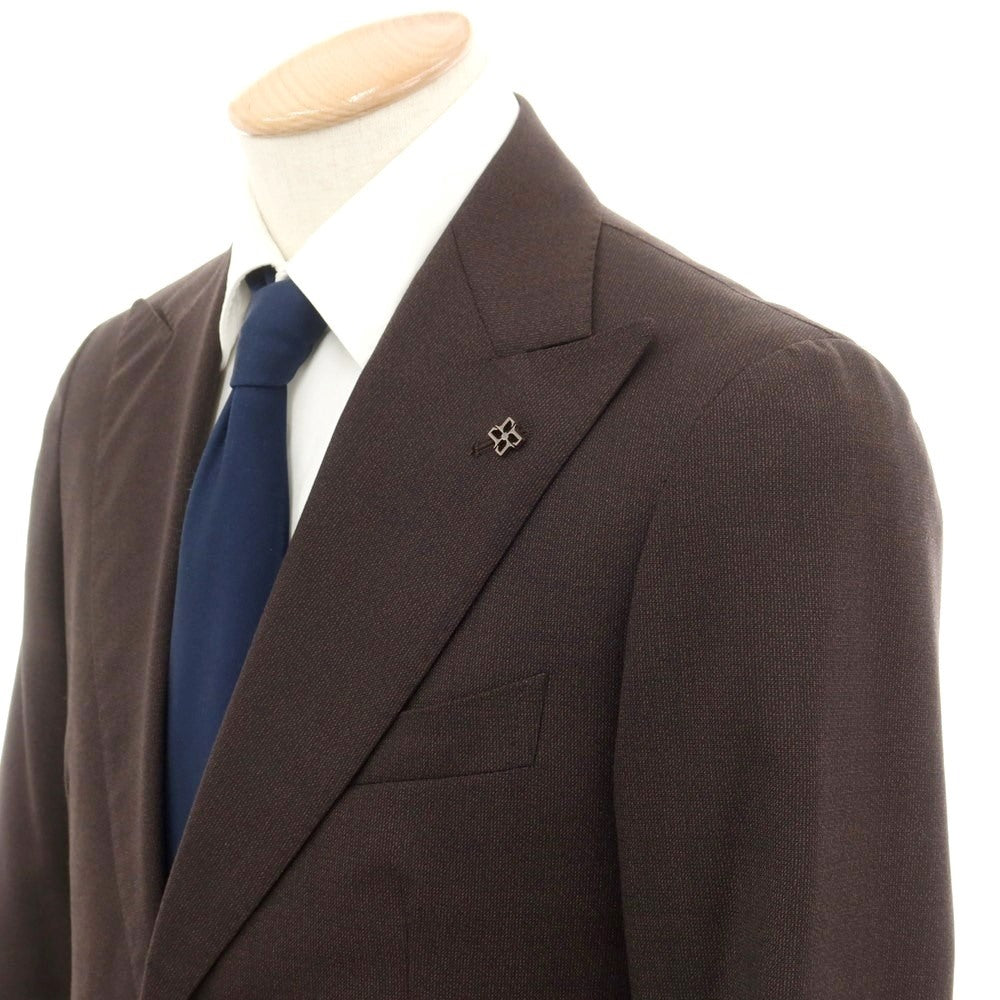 [Used] TAGLIATORE wool two-button suit, dark brown [44] [Condition rank B] ​​[Men&