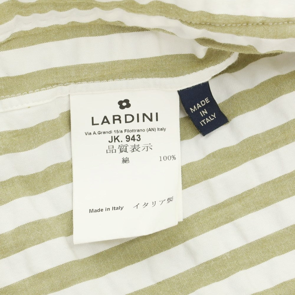 [Used] LARDINI Cotton Stripe 2B Casual Jacket Khaki Beige x White [Size XS] [BEI] [S/S] [Condition Rank C] [Men&