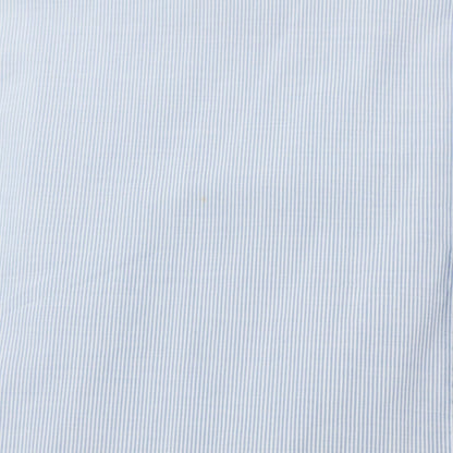 [Used] Luigi Borrelli Cotton Semi-wide Collar Double Cuff Dress Shirt Blue x White [39] [Condition Rank B] [Men&