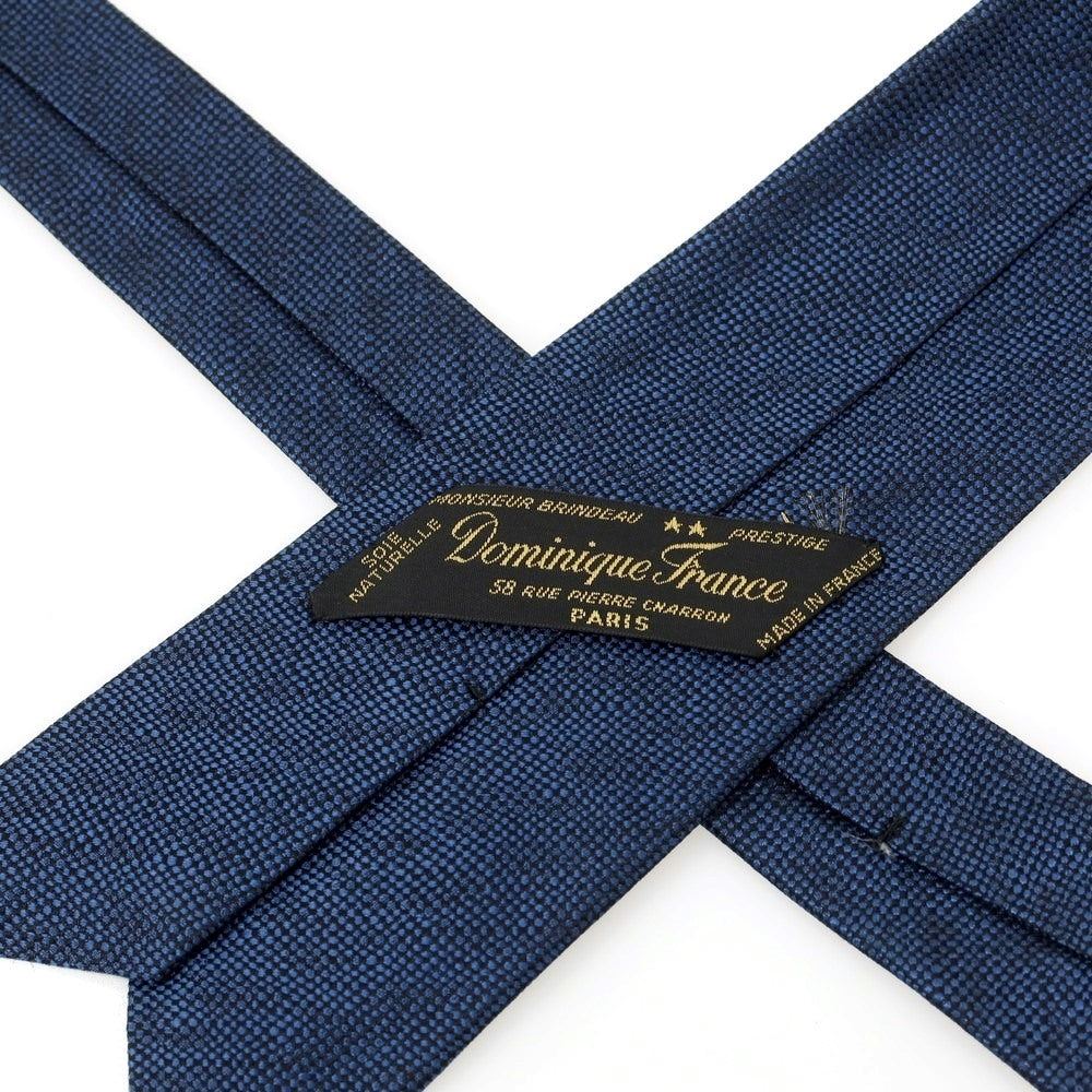 Dominique France シルクネクタイ ネイビー
