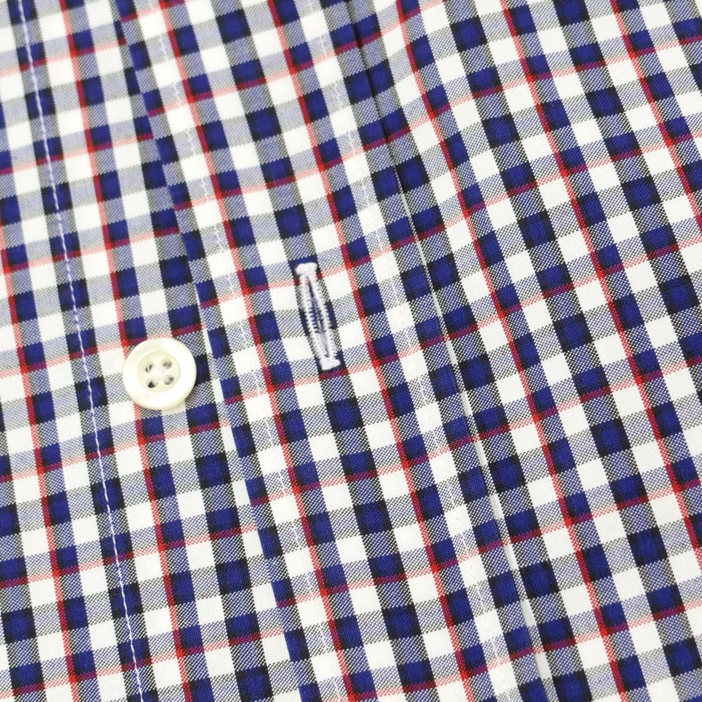 [Used] Hartford Cotton Check Semi-Wide Collar Casual Shirt Navy x White [XS] [Condition Rank B] [Men&