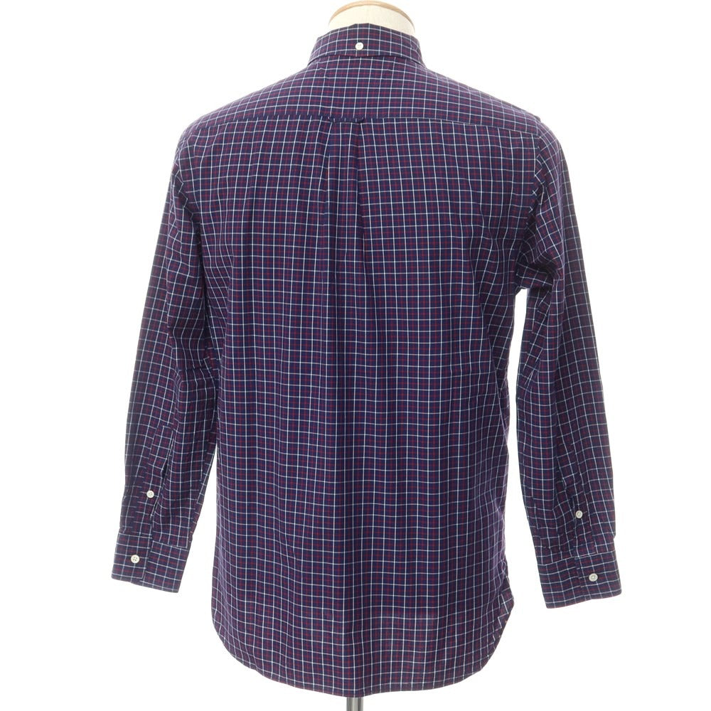 [Used] BEAMS PLUS Cotton Check Button-down Casual Shirt Navy x Red [S] [Condition Rank C] [Men&