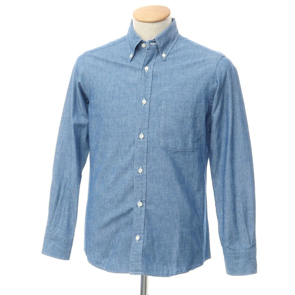 [Used] Makers Shirt Kamakura Cotton Button-down Casual Shirt Blue [S] [Condition Rank B] [Men&