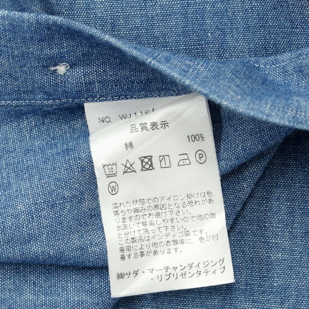 [Used] Makers Shirt Kamakura Cotton Button-down Casual Shirt Blue [S] [Condition Rank B] [Men&