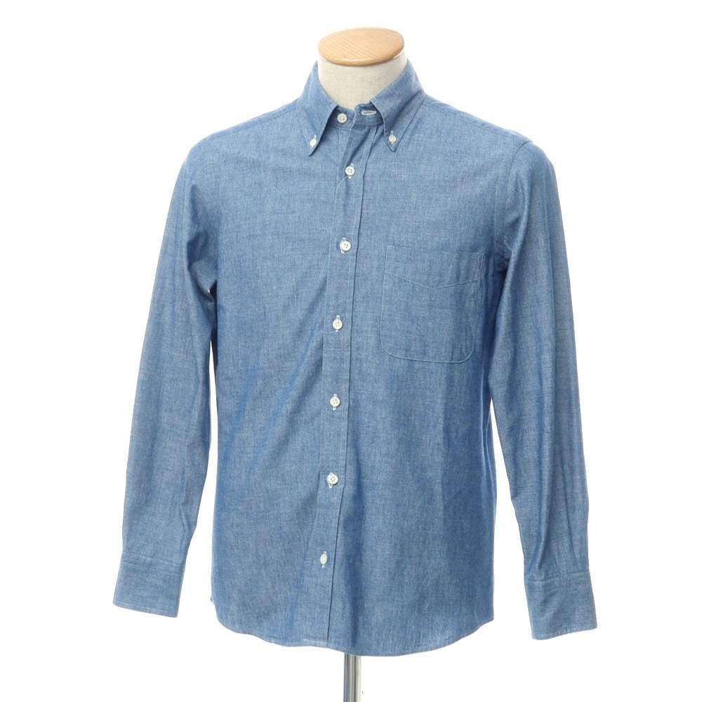 [Used] Makers Shirt Kamakura Cotton Button-down Casual Shirt Blue [S] [Condition Rank B] [Men&