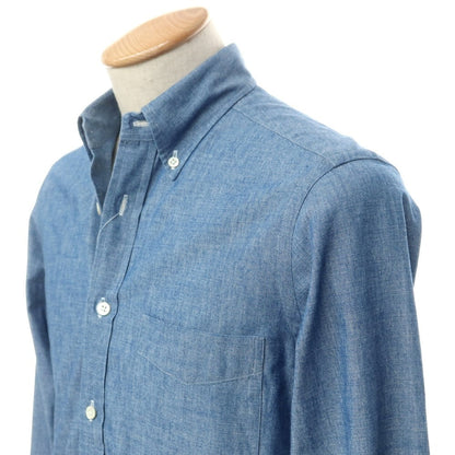 [Used] Makers Shirt Kamakura Cotton Button-down Casual Shirt Blue [S] [Condition Rank B] [Men&