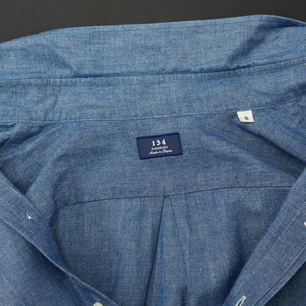 [Used] Makers Shirt Kamakura Cotton Button-down Casual Shirt Blue [S] [Condition Rank B] [Men&