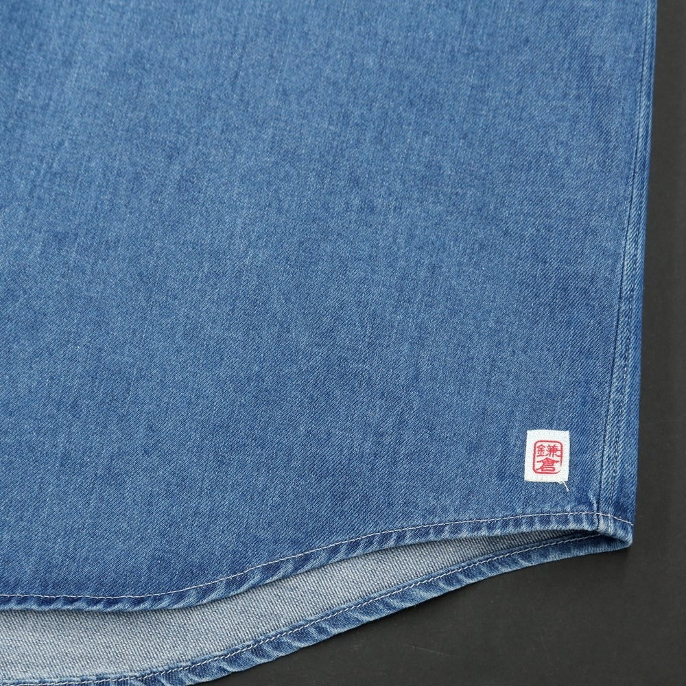 [Used] Makers Shirt Kamakura Cotton Button-down Casual Shirt Blue [37] [Condition Rank C] [Men&