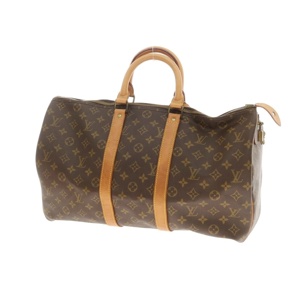 【中古】ルイ ヴィトン LOUIS VUITTON モノグラムキャンバス キーポル 45 ボストンバッグ ブラウン【 状態ランクD 】【 メンズ 】