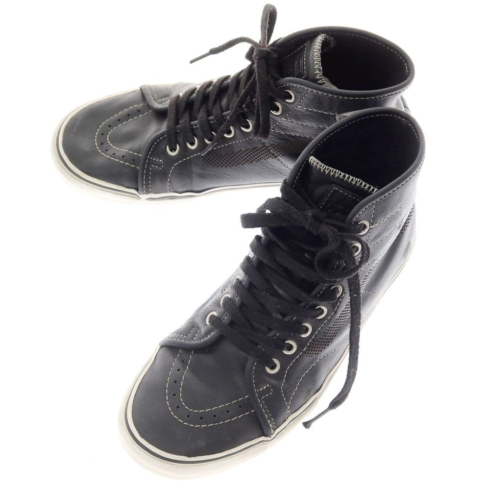 【中古】バンズ VANS × Jason Dill &amp; AVE Syndicate AV Classic High &quot;&quot;S&quot;&quot; Designed by AVE レザー スニーカー ブラック【 27cm 】【 状態ランクC 】【 メンズ 】