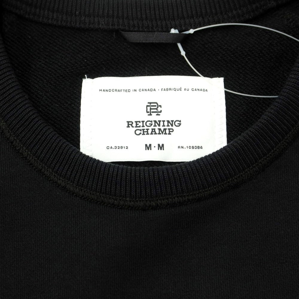 [Used] REIGNING CHAMP Cotton Crew Neck Sweatshirt
 Black [Size M] [BLK] [S/S/A/W] [Condition Rank B] [Men&