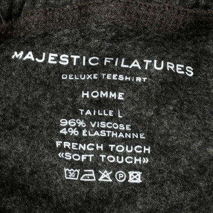 【中古】マジェスティック フィラチュール オム MAJESTIC FILATURES HOMME ストレッチ レーヨン 裏起毛 スウェットパンツ ダークグレー【サイズL】【GRY】【A/W】【状態ランクA】【メンズ】【759080】