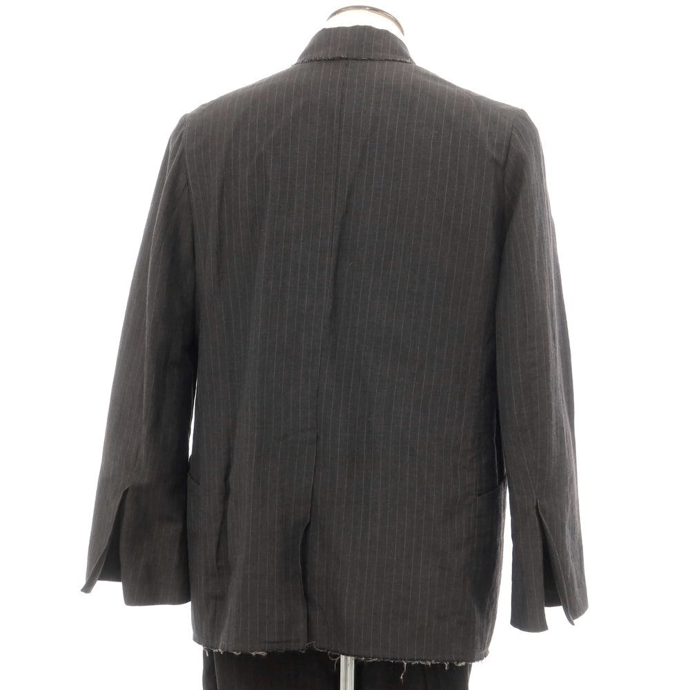 [Used] Lea Boberg Wool Linen Set-up Suit Charcoal [3/3] [Condition Rank C] [Men&