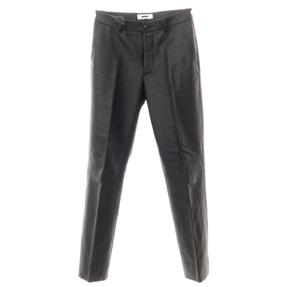 [Used] REVERBERATE Lamb Leather Slacks Pants Black [30] [Condition Rank B] ​​[Men&