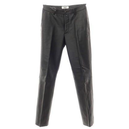 [Used] REVERBERATE Lamb Leather Slacks Pants Black [30] [Condition Rank B] ​​[Men&