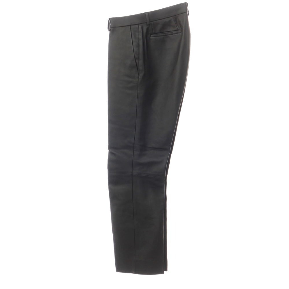 [Used] REVERBERATE Lamb Leather Slacks Pants Black [30] [Condition Rank B] ​​[Men&