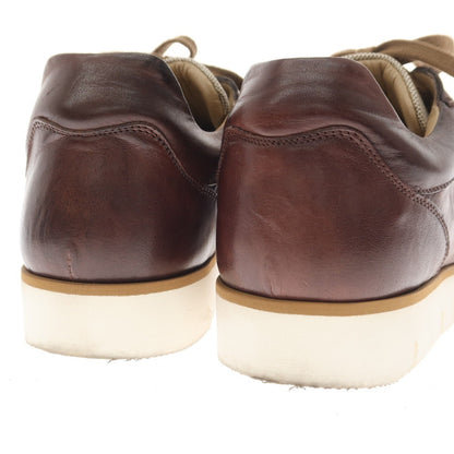 [Used] Stefano Branchini Leather Canvas Sneakers Brown x Beige [40] [Condition Rank B] [Men&