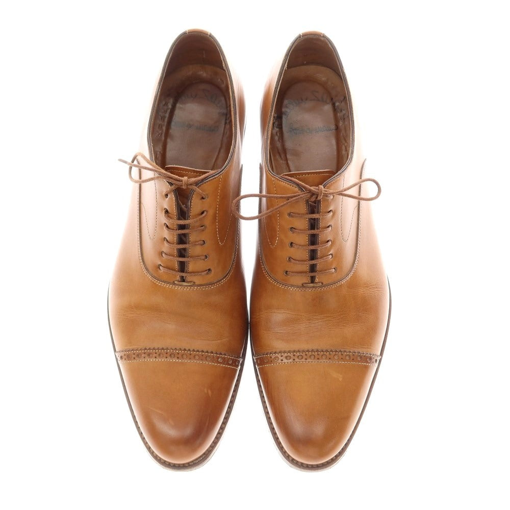 [Used] Santoni Straight Tip Dress Shoes Light Brown [7] [Condition Rank B] [Men&