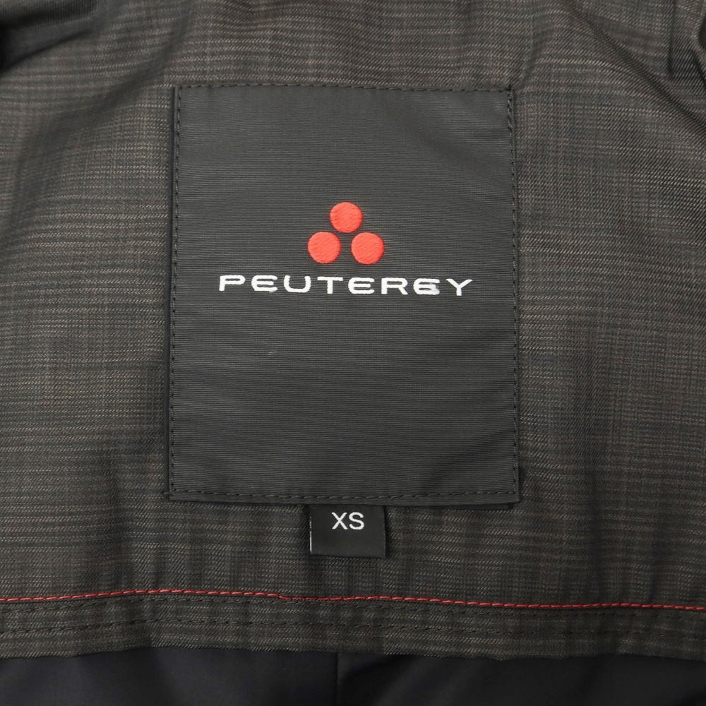 【中古】ピューテリー PEUTEREY ポリエステル ダウンコート ダークグレーxネイビー×カーキ【 XS 】【 状態ランクB 】【 メンズ 】