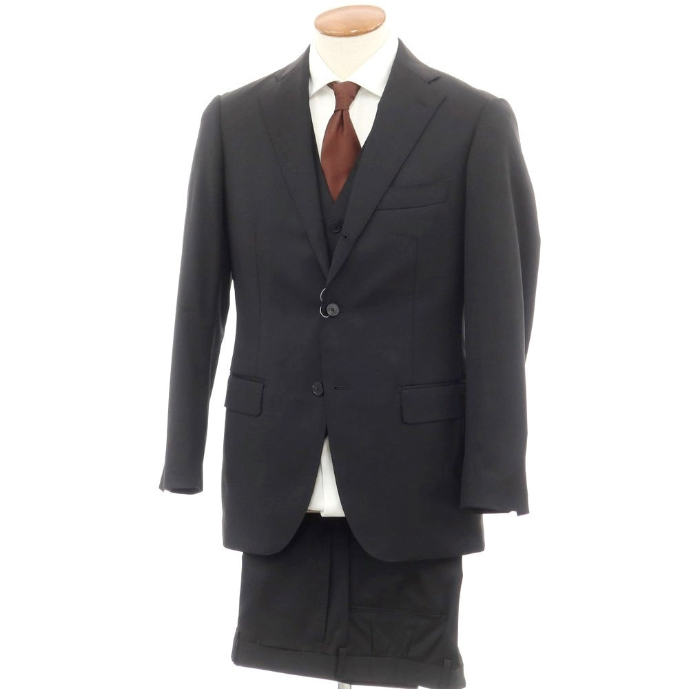 [Used] UNIVERSAL LANGUAGE Wool Three-Piece 3-Button Suit Black [46-6Drop] [Condition Rank B] ​​[Men&