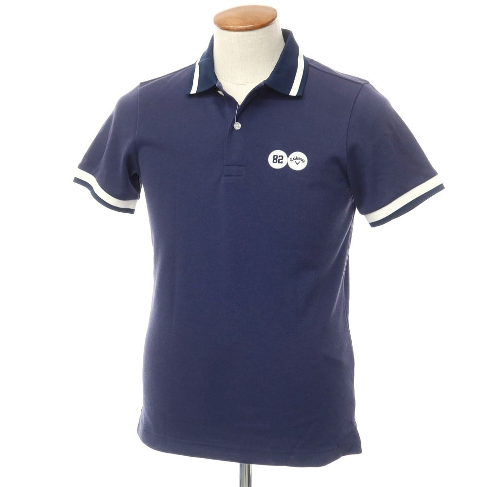 [Used] Callaway Polyester Short Sleeve Polo Shirt
 Navy [Size M] [NVY] [S/S] [Condition Rank A] [Men&