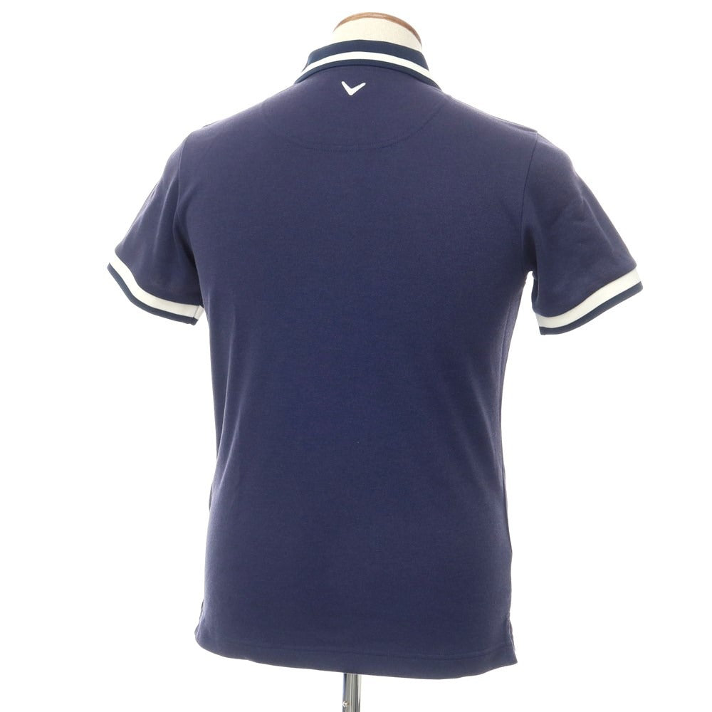 [Used] Callaway Polyester Short Sleeve Polo Shirt
 Navy [Size M] [NVY] [S/S] [Condition Rank A] [Men&