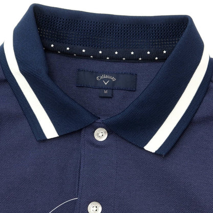 [Used] Callaway Polyester Short Sleeve Polo Shirt
 Navy [Size M] [NVY] [S/S] [Condition Rank A] [Men&