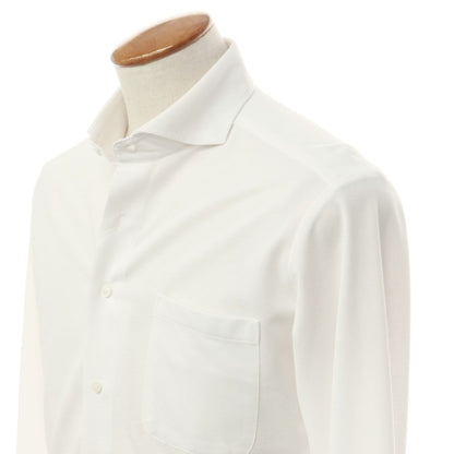 [Used] ONLY Polyester Cotton Horizontal Collar Dress Shirt White [40/R] [Condition Rank B] [Men&