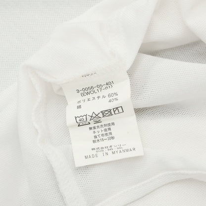 [Used] ONLY Polyester Cotton Horizontal Collar Dress Shirt White [40/R] [Condition Rank B] [Men&