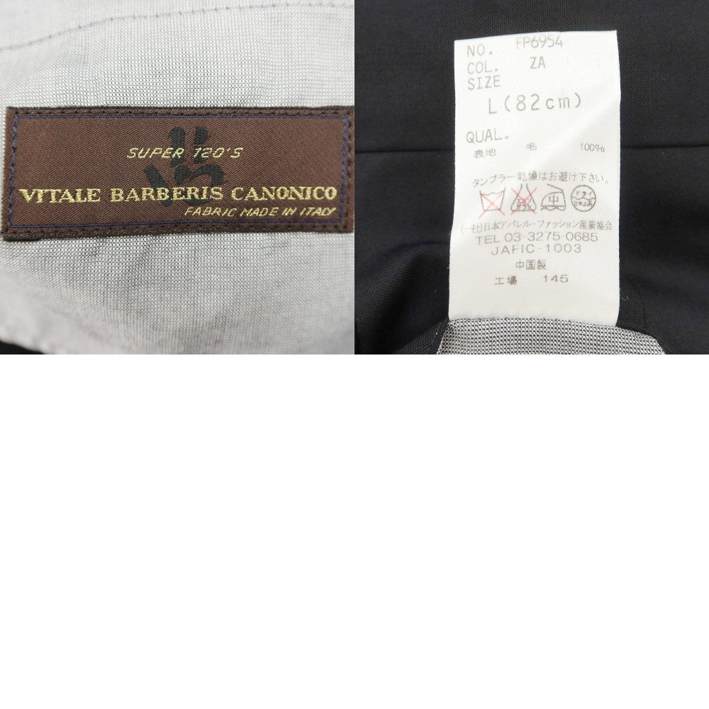 [Used] UNIVERSAL LANGUAGE Wool Dress Slacks Pants Black [L (82cm)] [Condition Rank C] [Men&